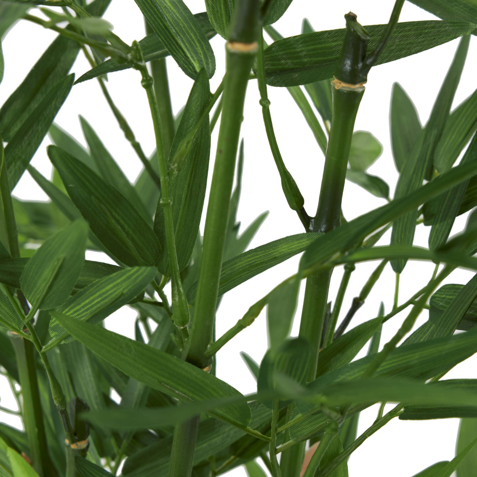 19" Green Foliage Artificial Plant with Black Pot